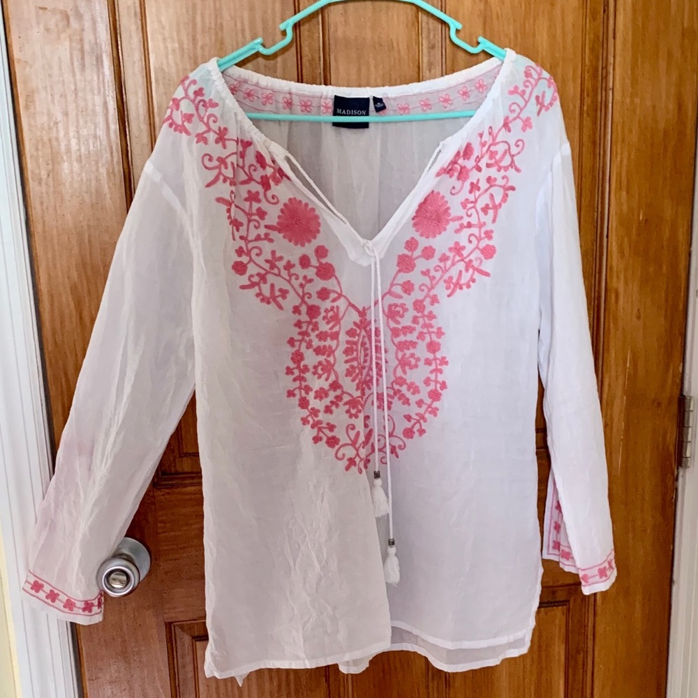 Beach cover up/ tunic top